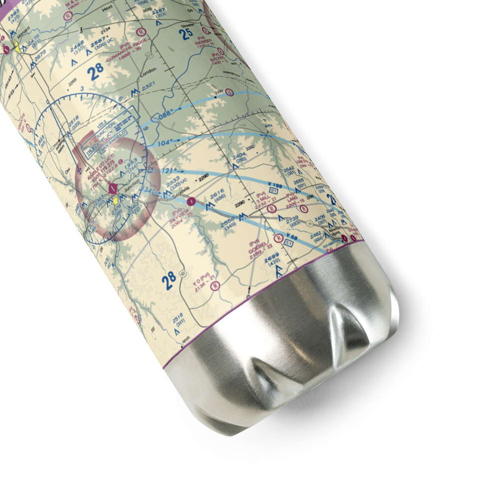 Robinson Ranch Airport (52TE) VFR Sectional Water Bottle 