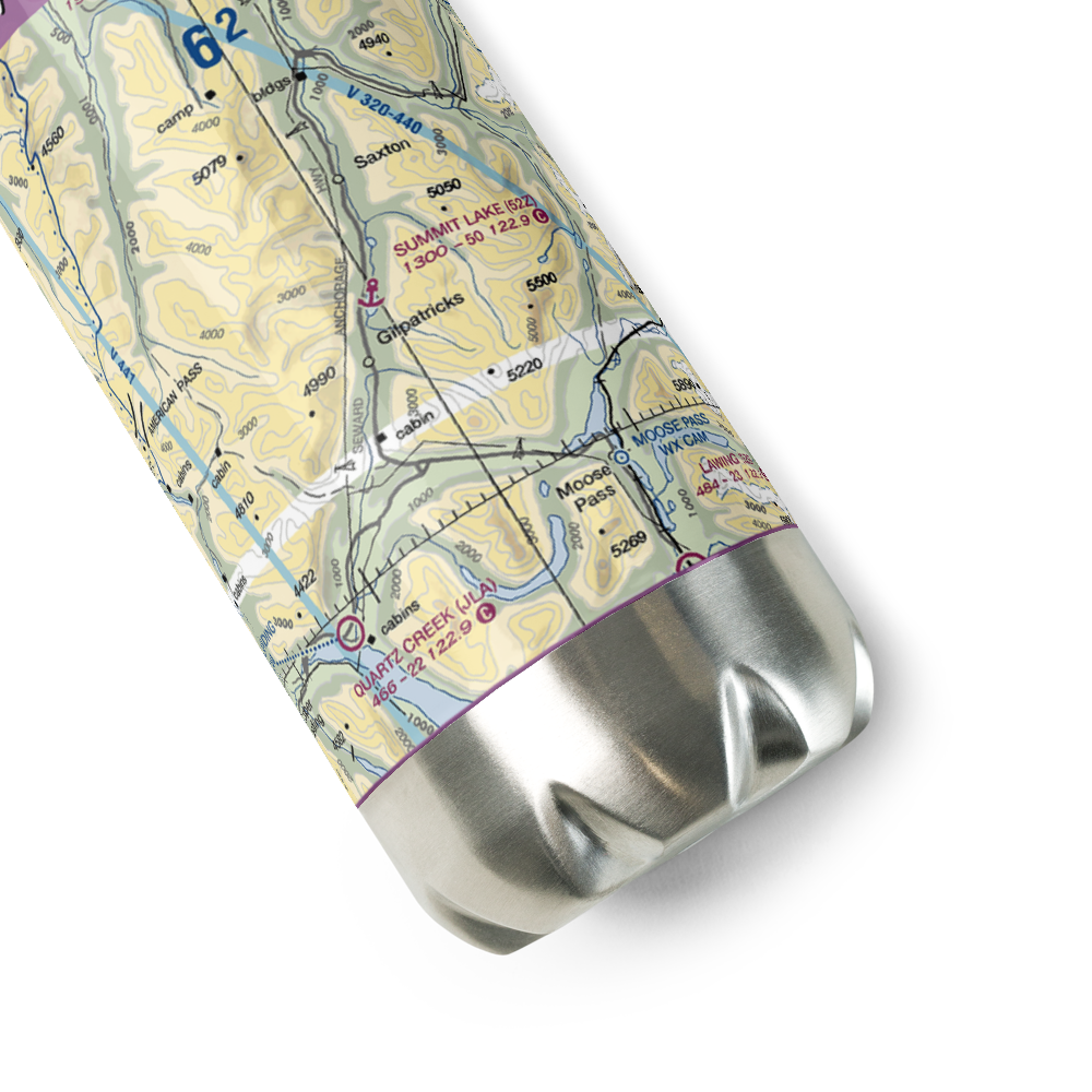 Summit Lake Seaplane Base (52Z) VFR Sectional Water Bottle 