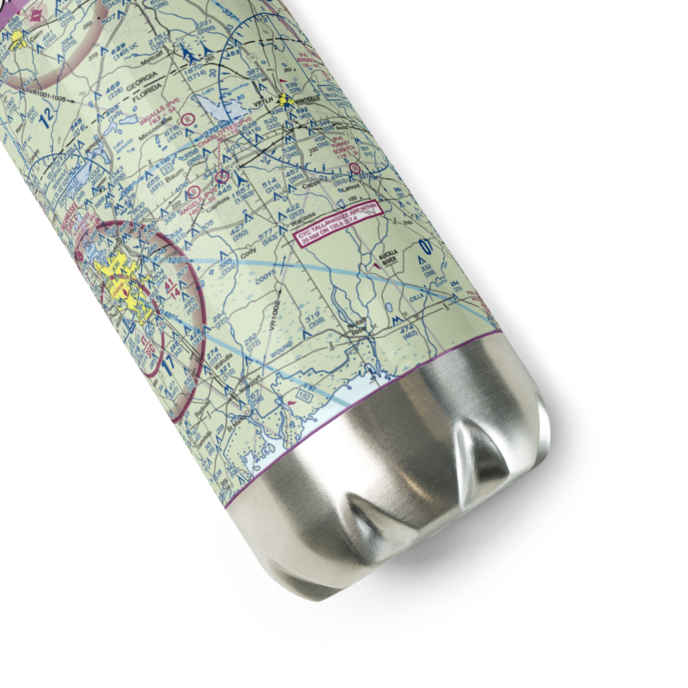 Charlotte's Field (53FD) VFR Sectional Water Bottle 