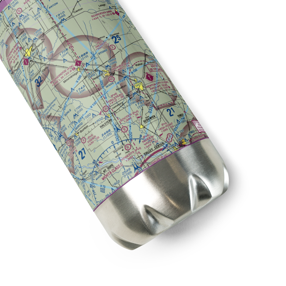 Weaver Ranch Airport (53KS) VFR Sectional Water Bottle 