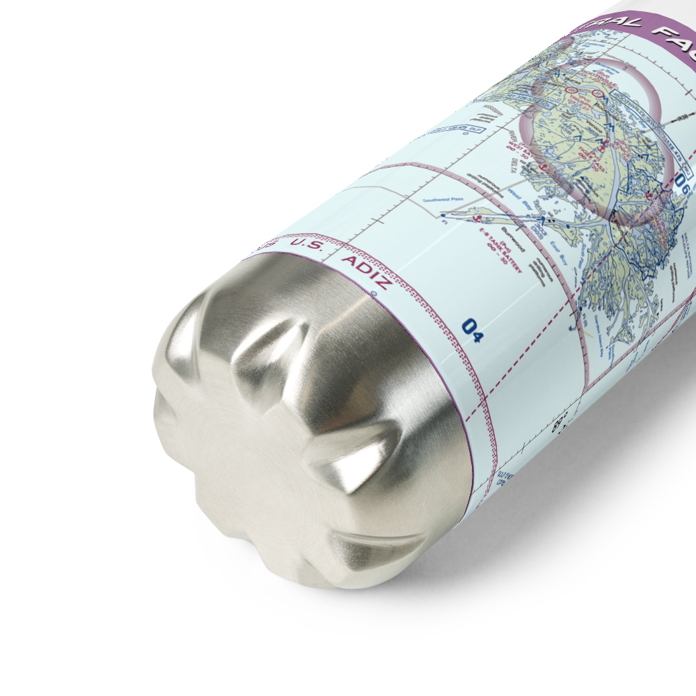 Shell Central Facilities Seaplane Base (53LA) VFR Sectional Water Bottle 
