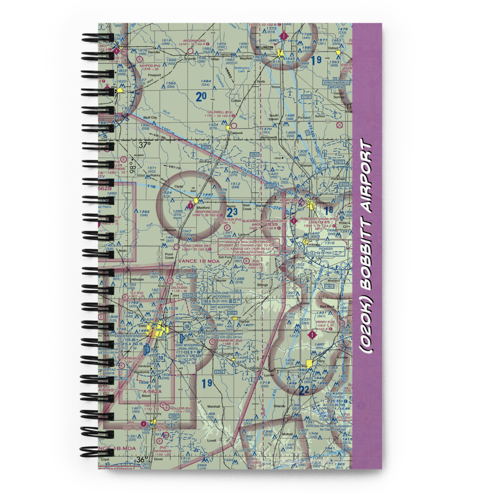 Bobbitt Airport (02OK) VFR Sectional Notebook 