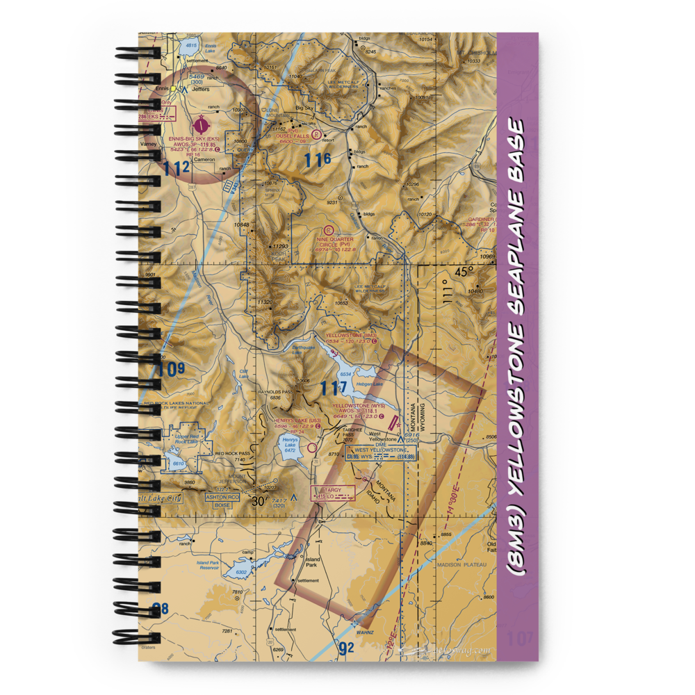 Yellowstone Seaplane Base (8M3) VFR Sectional Notebook 