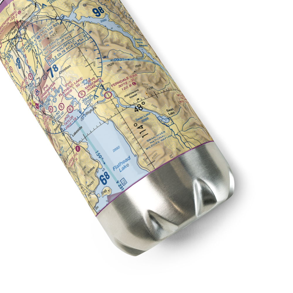 Ferndale Airfield (53U) VFR Sectional Water Bottle 