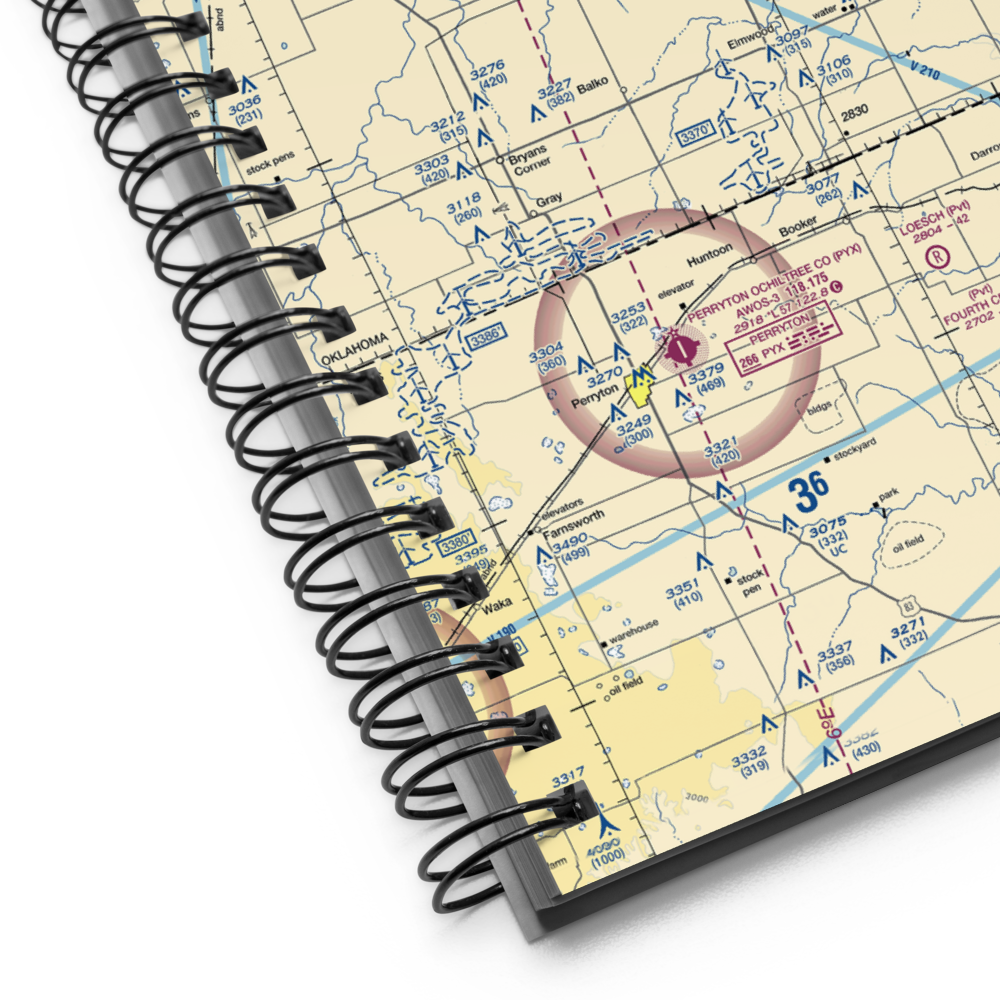 Don Brown Field (3OK6) VFR Sectional Notebook 