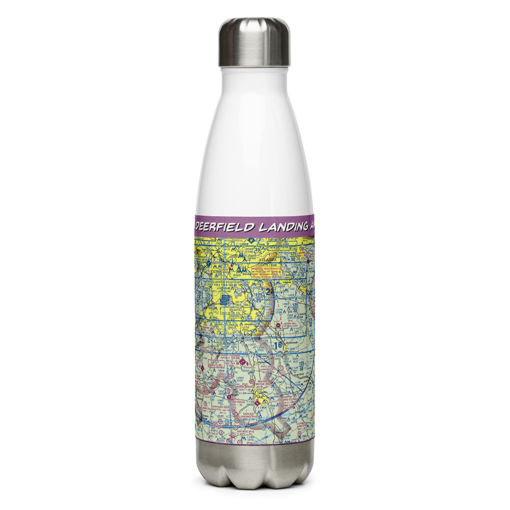 Deerfield Landing Airport (54GA) VFR Sectional Water Bottle 