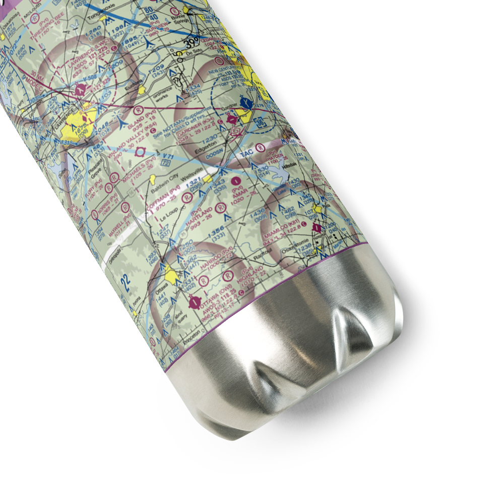 Michael Airport (54KS) VFR Sectional Water Bottle 