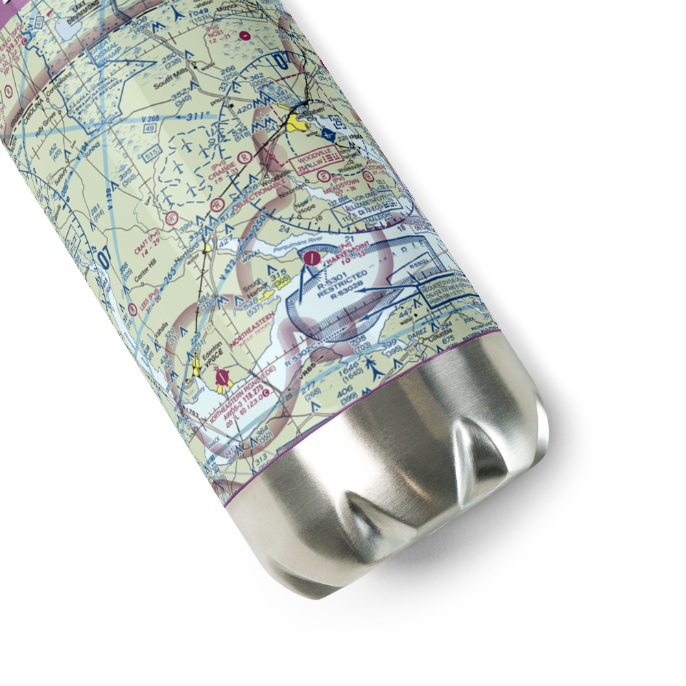 Dillard Airport (54NC) VFR Sectional Water Bottle 