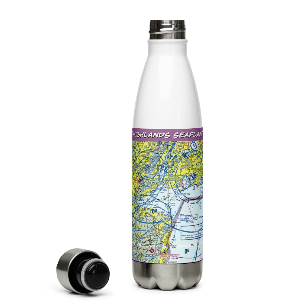 Highlands Seaplane Base (54NJ) VFR Sectional Water Bottle 