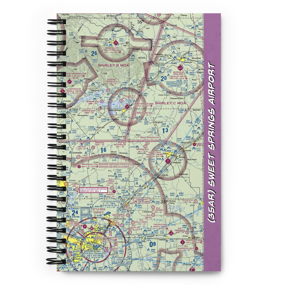 Sweet Springs Airport (35AR) VFR Sectional Notebook 