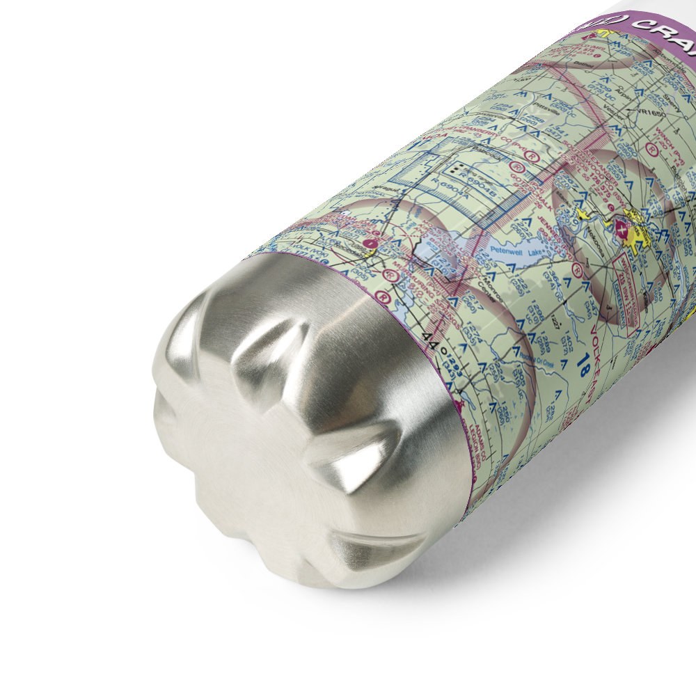 Cranmoor Airstrip (55WI) VFR Sectional Water Bottle 