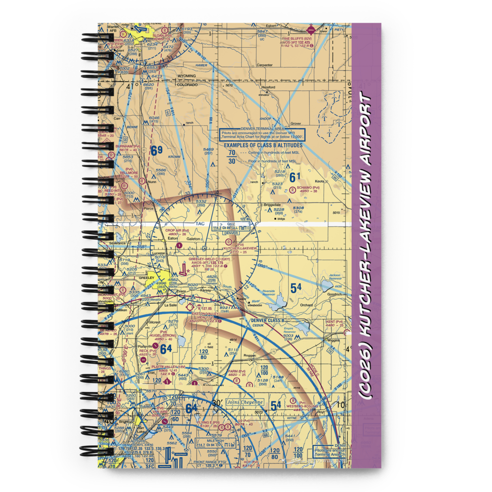 Kutcher-Lakeview Airport (CO26) VFR Sectional Notebook 