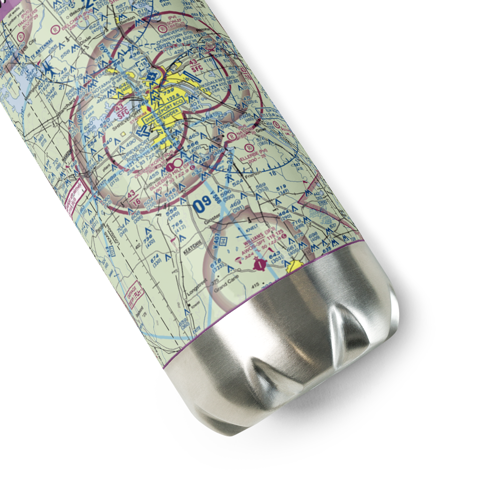 Old Hickory Ranch Airport (56LA) VFR Sectional Water Bottle 