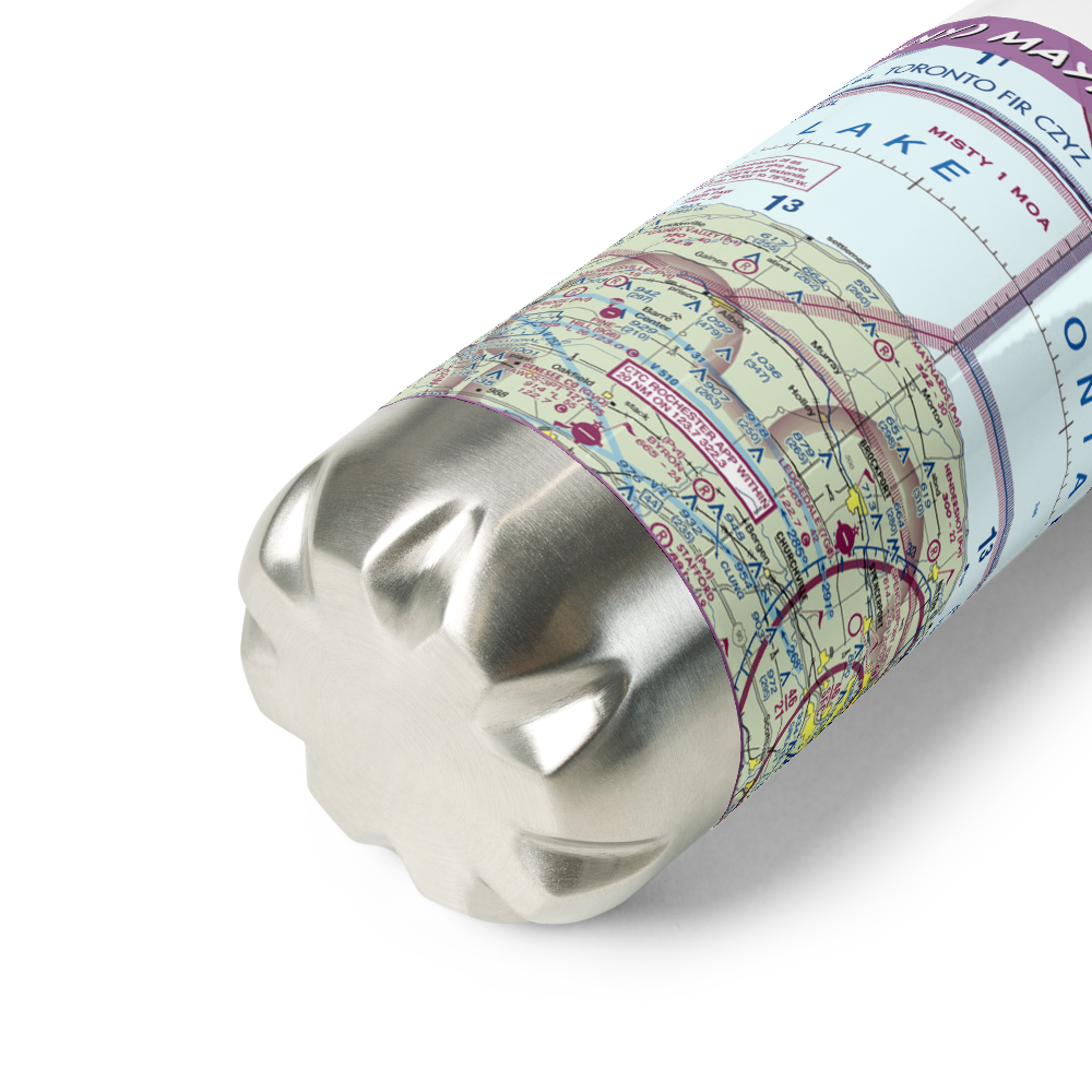 Maynard's Airport (56NY) VFR Sectional Water Bottle 