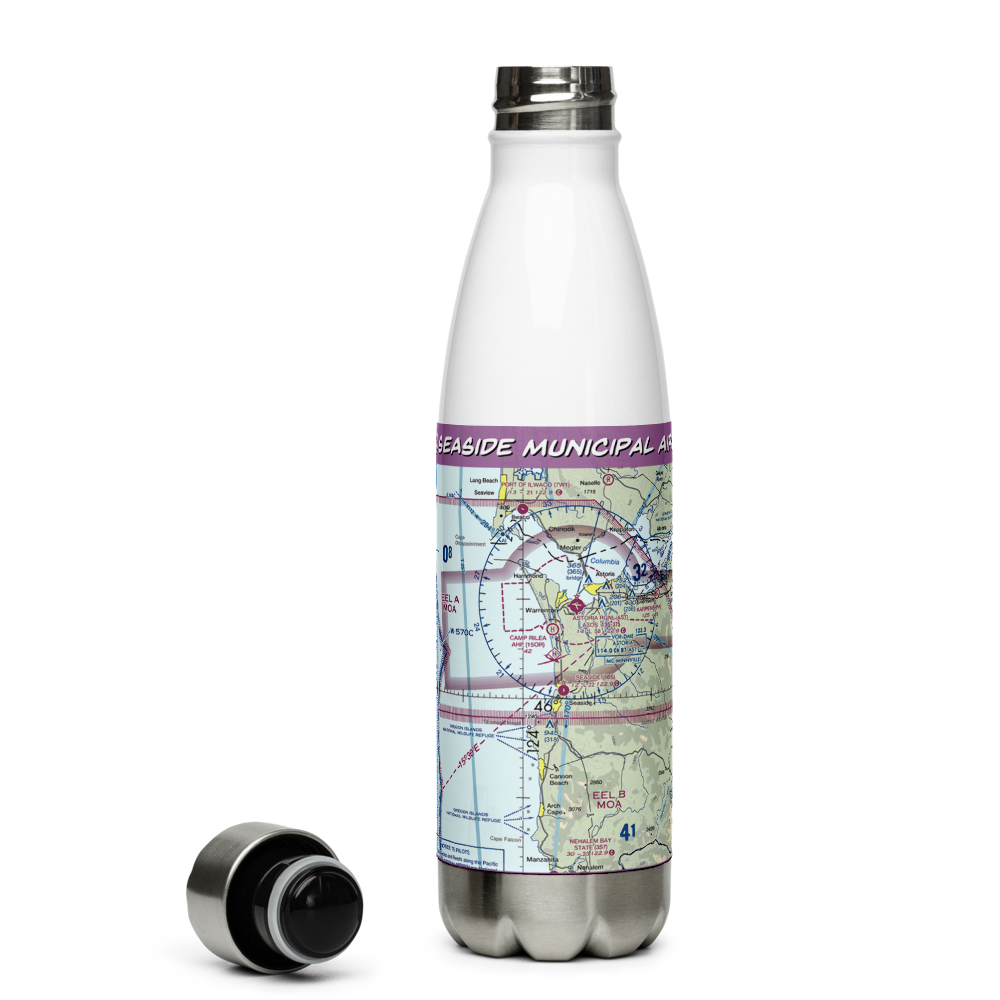 Seaside Municipal Airport (56S) VFR Sectional Water Bottle 
