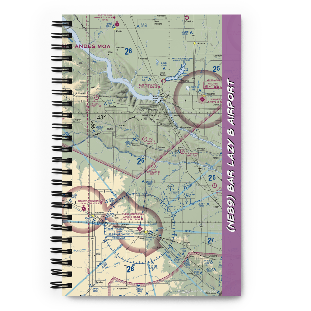 Bar Lazy B Airport (NE89) VFR Sectional Notebook 