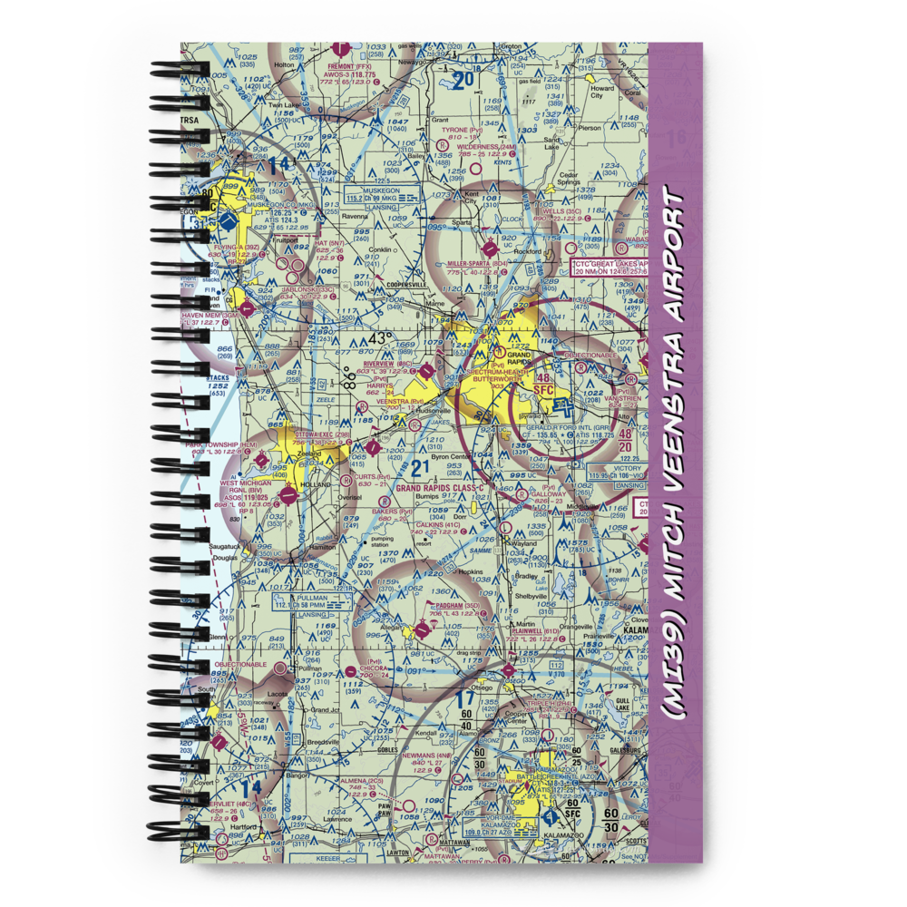 Mitch Veenstra Airport (MI39) VFR Sectional Notebook 