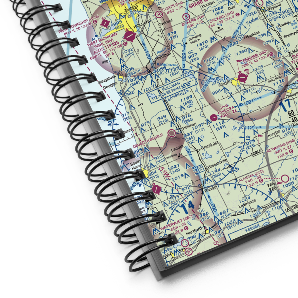 Mitch Veenstra Airport (MI39) VFR Sectional Notebook 