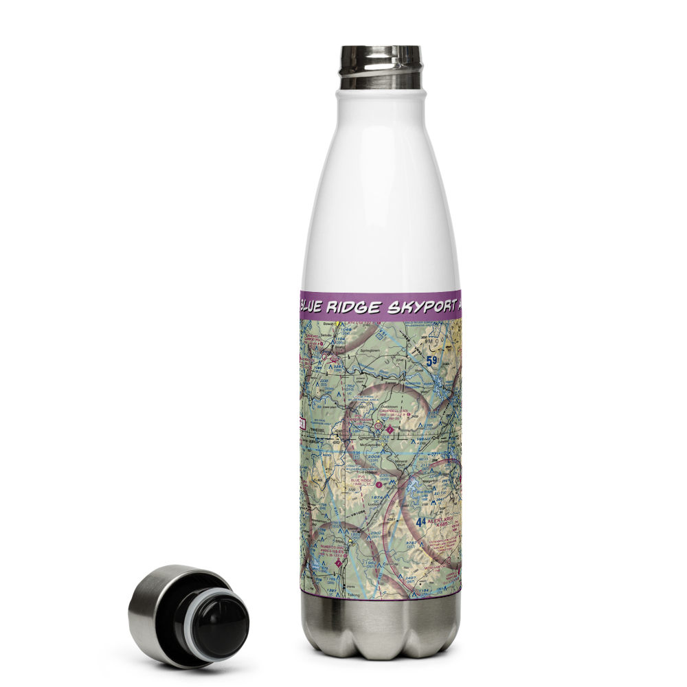 Blue Ridge Skyport Airport (57GA) VFR Sectional Water Bottle 