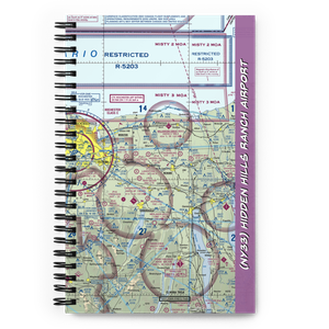 Hidden Hills Ranch Airport (NY33) VFR Sectional Notebook
