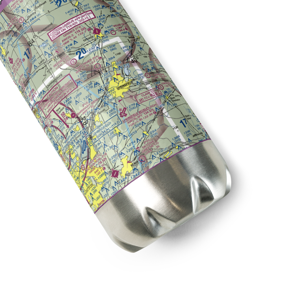 Logan's Chance Airport (57OI) VFR Sectional Water Bottle 