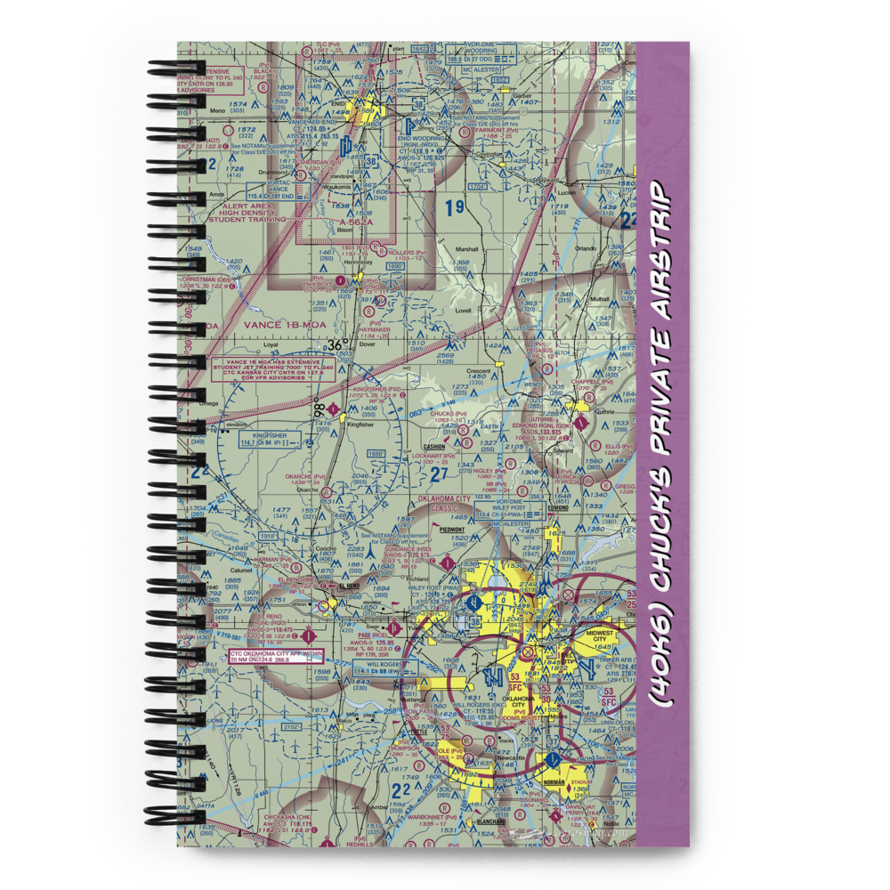 Chuck's Private Airstrip (4OK6) VFR Sectional Notebook 