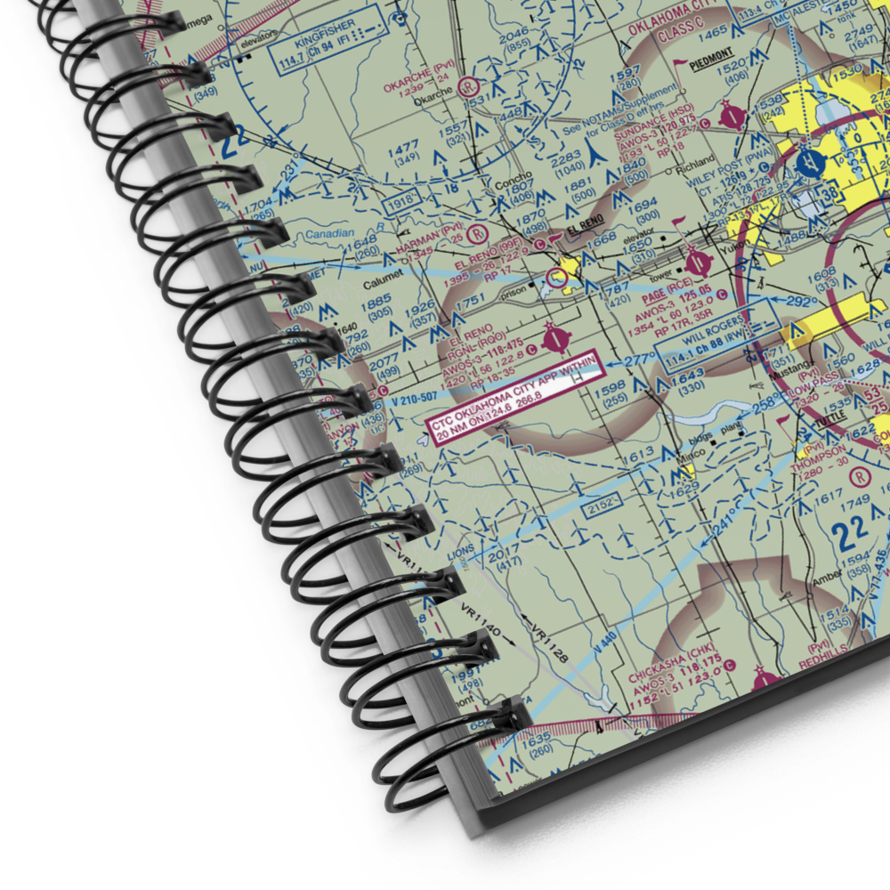Chuck's Private Airstrip (4OK6) VFR Sectional Notebook 