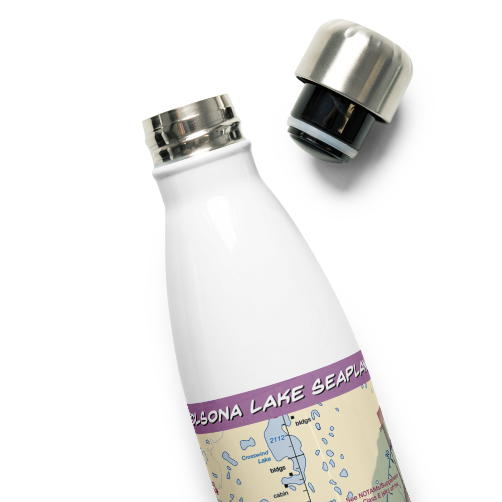 Tolsona Lake Seaplane Base (58A) VFR Sectional Water Bottle 