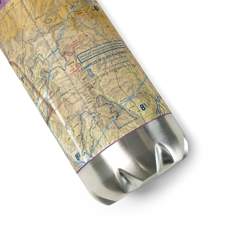 Chapman Ranch Airstrip (58AZ) VFR Sectional Water Bottle 