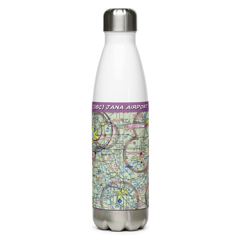 Jana Airport (58C) VFR Sectional Water Bottle 
