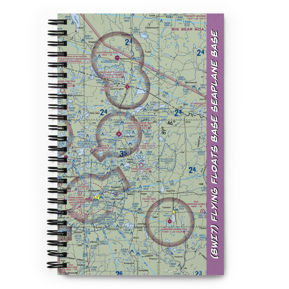 Flying Floats Base Seaplane Base (8WI7) VFR Sectional Notebook 