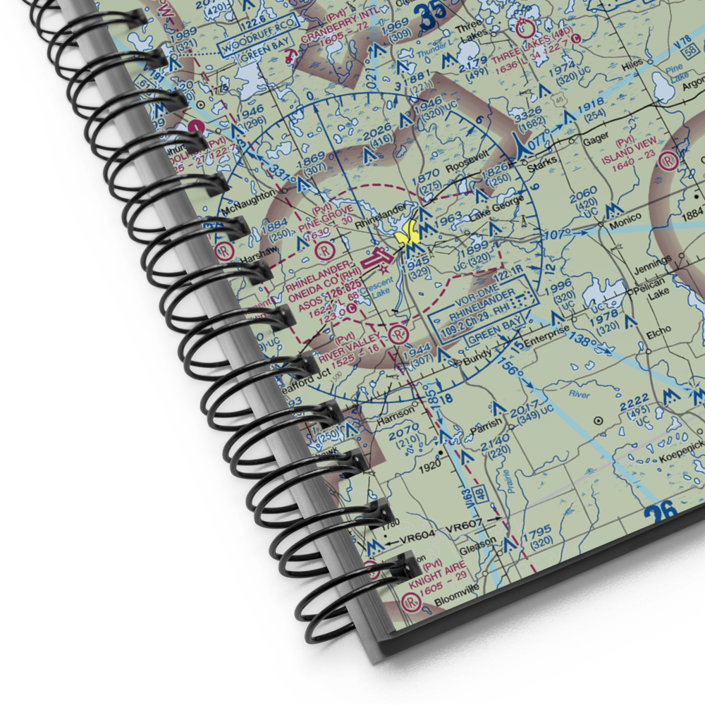 Flying Floats Base Seaplane Base (8WI7) VFR Sectional Notebook 