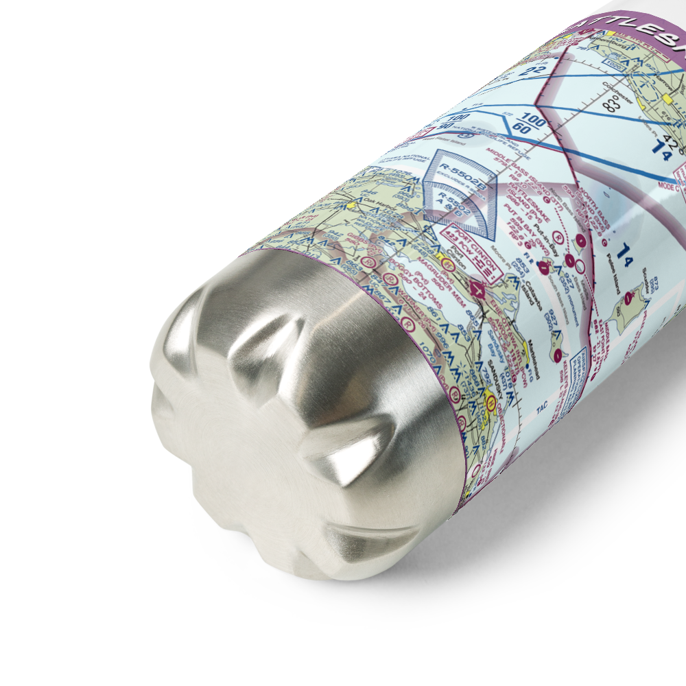 Rattlesnake Island Airport (58OH) VFR Sectional Water Bottle 