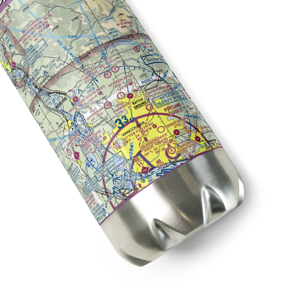 Becker Field (59AS) VFR Sectional Water Bottle 