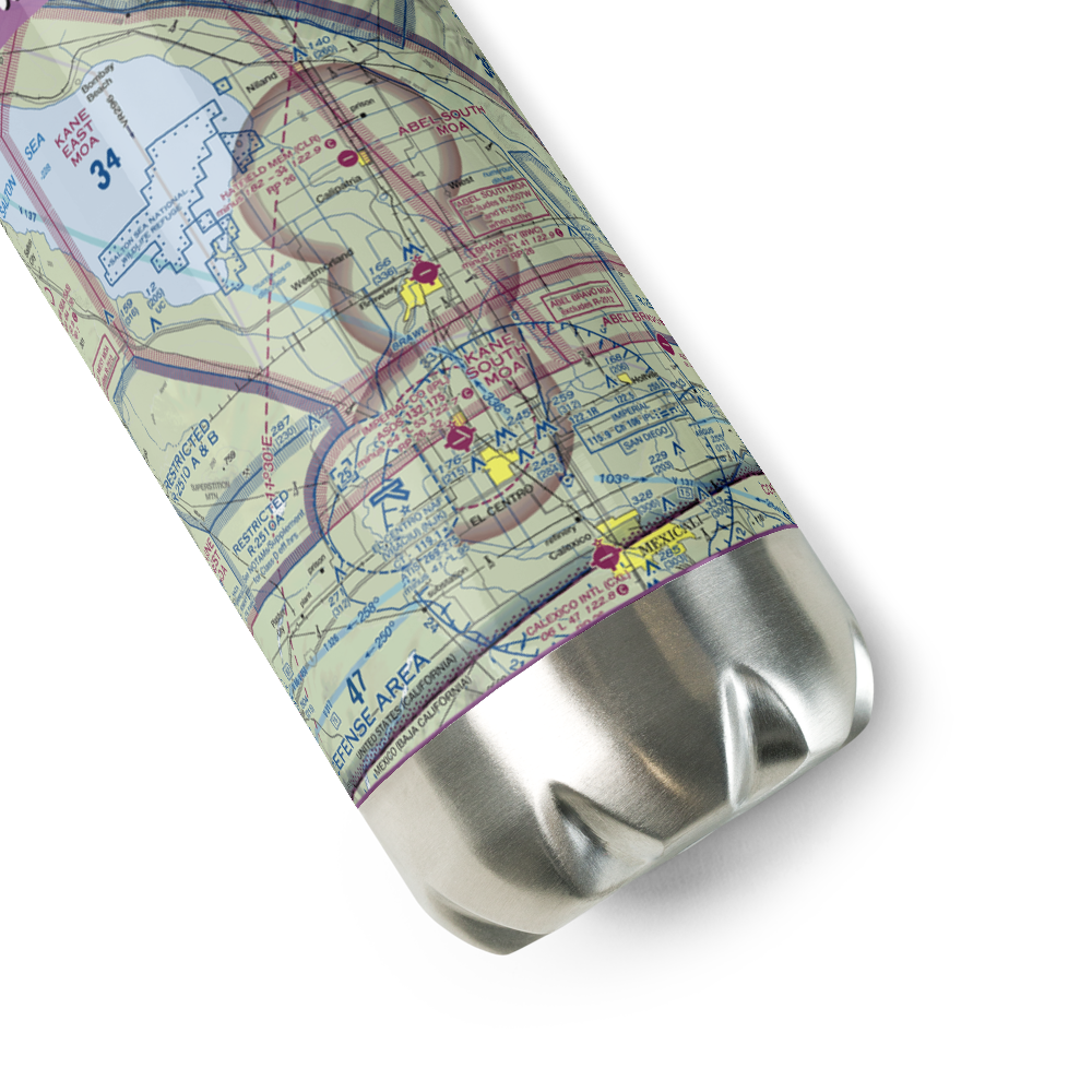 O'Connell Brothers Airport (59CL) VFR Sectional Water Bottle 