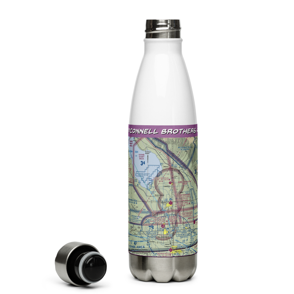 O'Connell Brothers Airport (59CL) VFR Sectional Water Bottle 