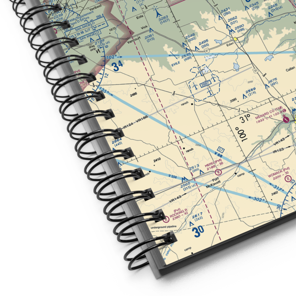 M Sansom Ranch Airport (06TS) VFR Sectional Notebook 