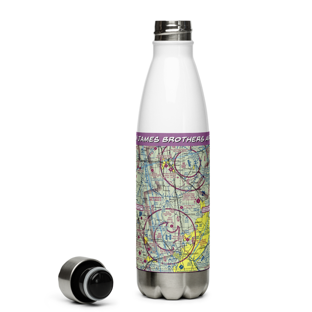 James Brothers Airport (59CN) VFR Sectional Water Bottle 