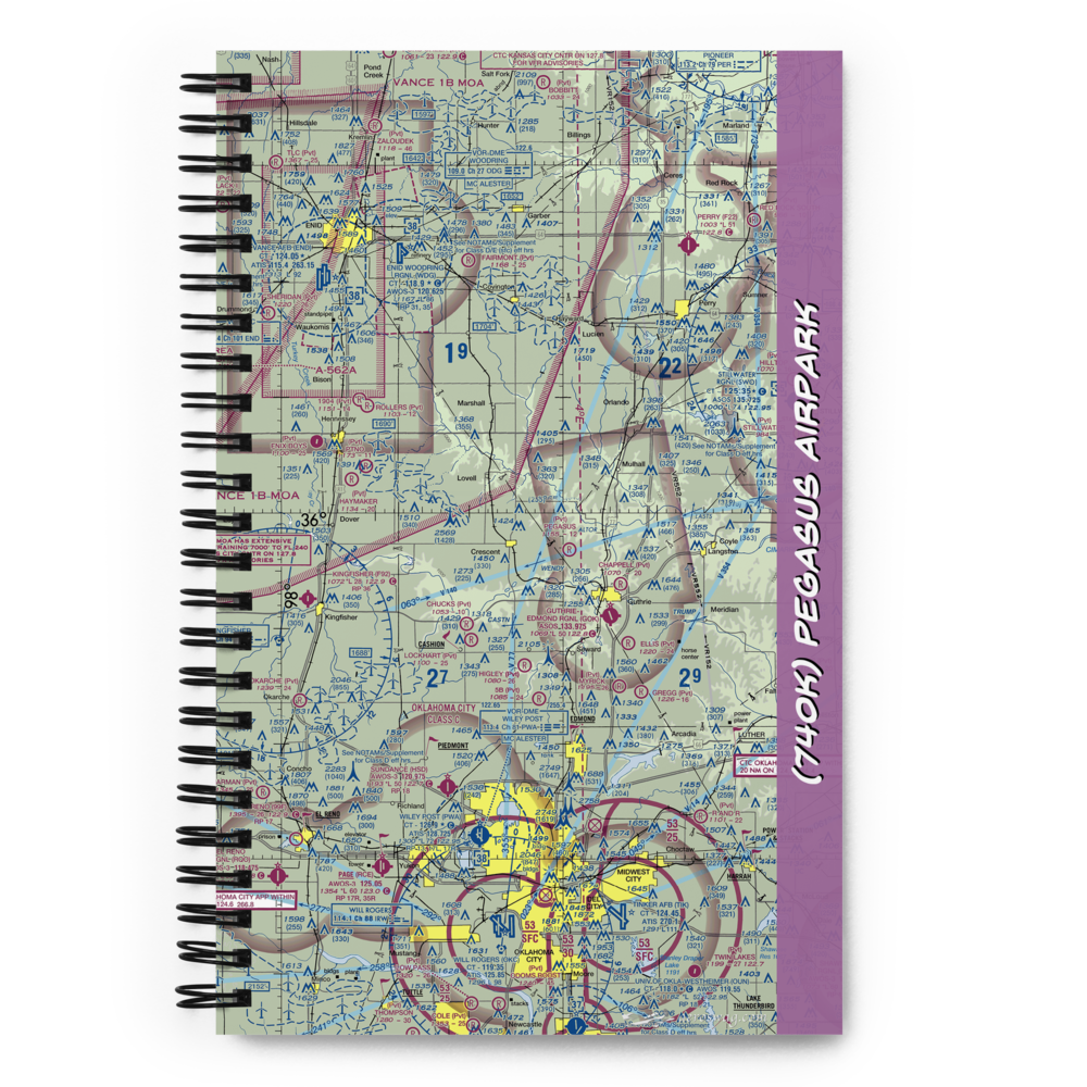 Pegasus Airpark (74OK) VFR Sectional Notebook 