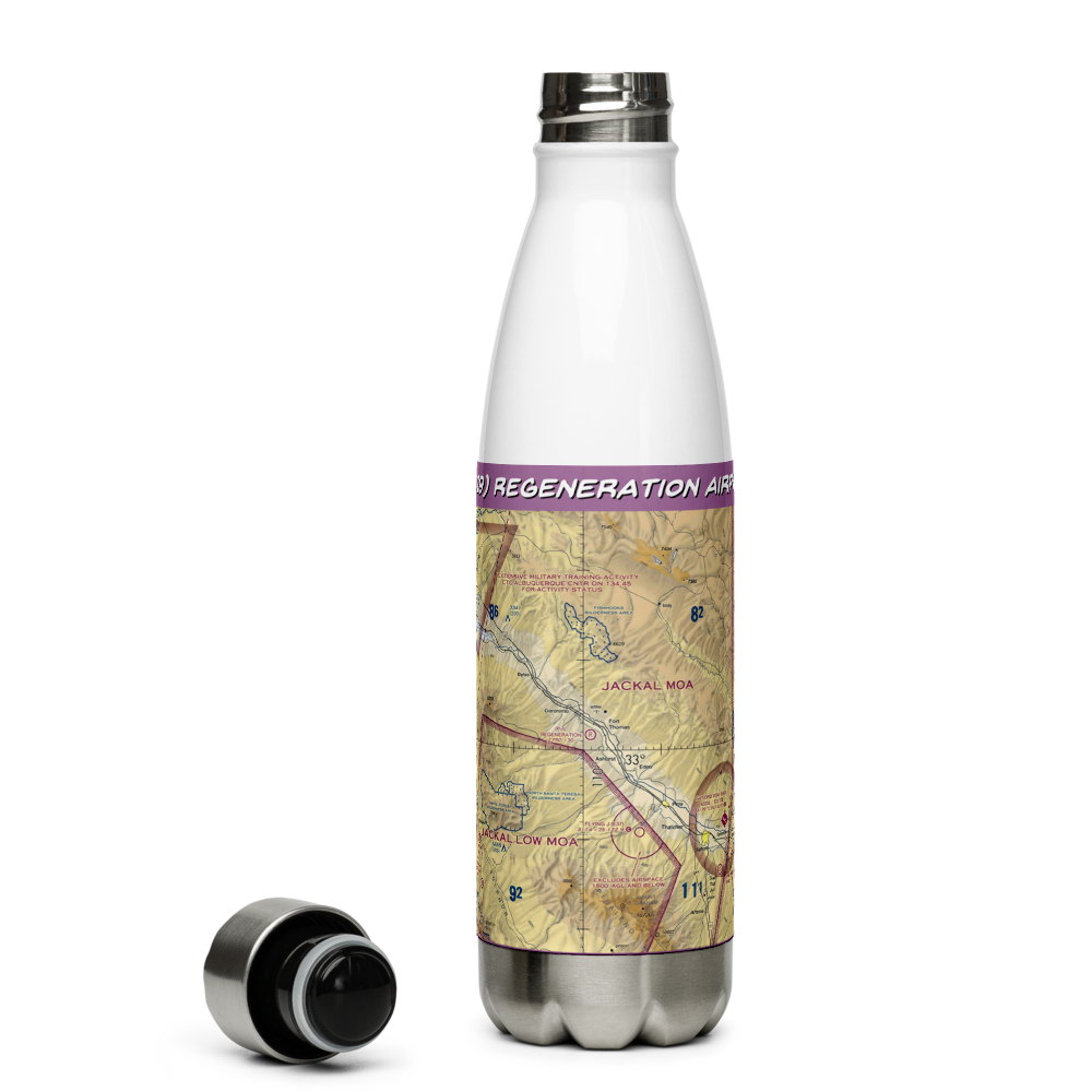Regeneration Airport (5AZ9) VFR Sectional Water Bottle 