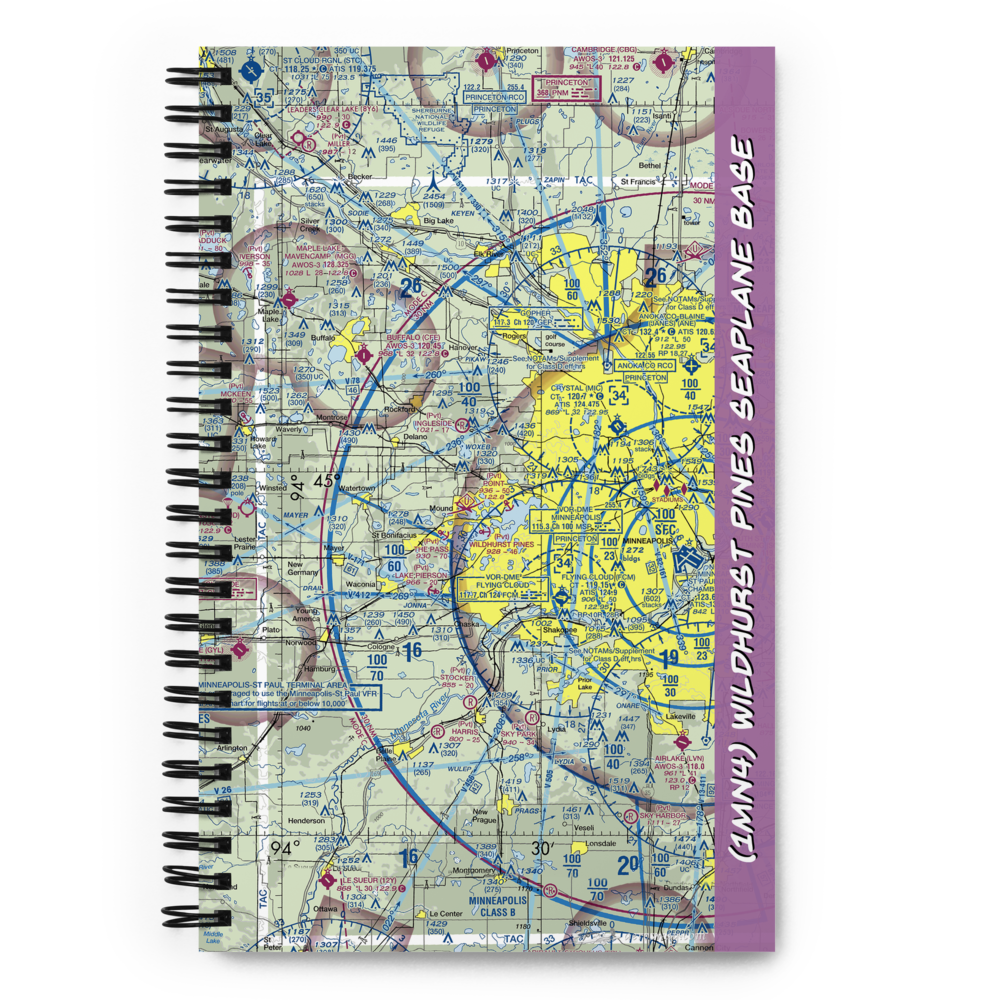 Wildhurst Pines Seaplane Base (1MN4) VFR Sectional Notebook 