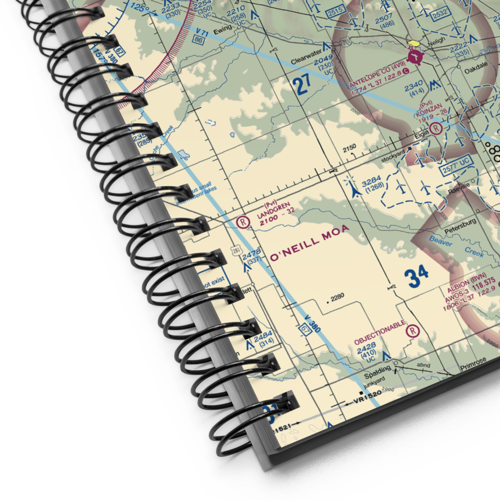 Dennys Playground Airport (NE51) VFR Sectional Notebook 