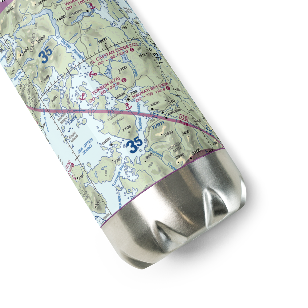 El Capitan Lodge Seaplane Base (5C5) VFR Sectional Water Bottle 