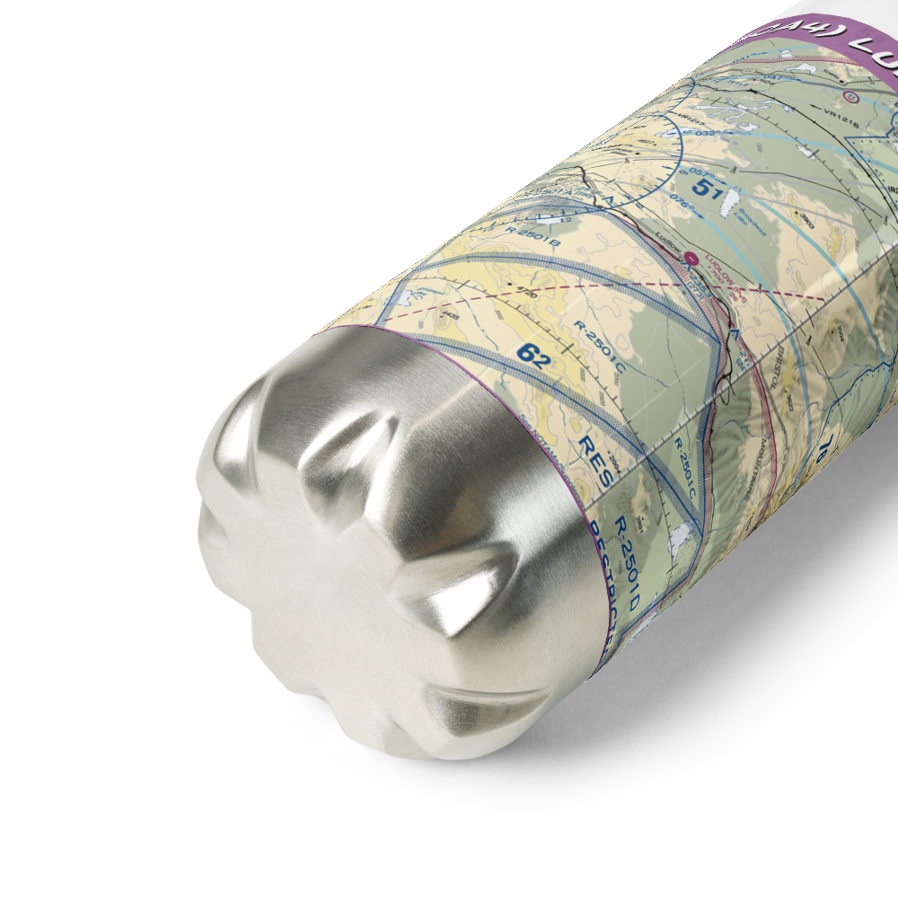 Ludlow Airport (5CA4) VFR Sectional Water Bottle 