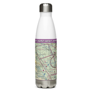 Agro-West Airport (5CA7) VFR Sectional Water Bottle