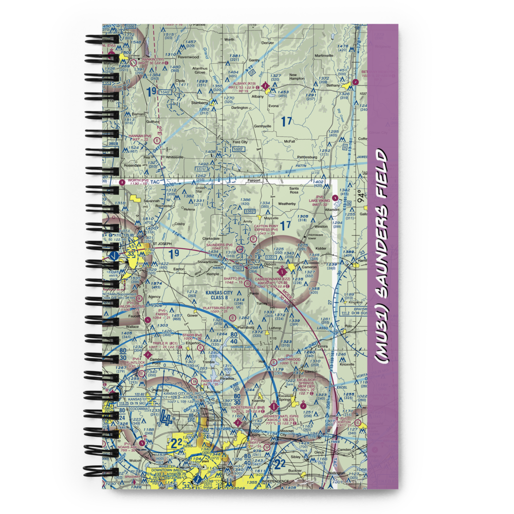 Saunders Field (MU31) VFR Sectional Notebook 