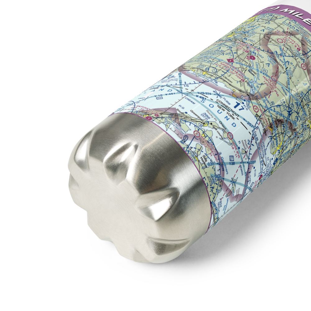 Mile Creek Airport (5CT7) VFR Sectional Water Bottle 