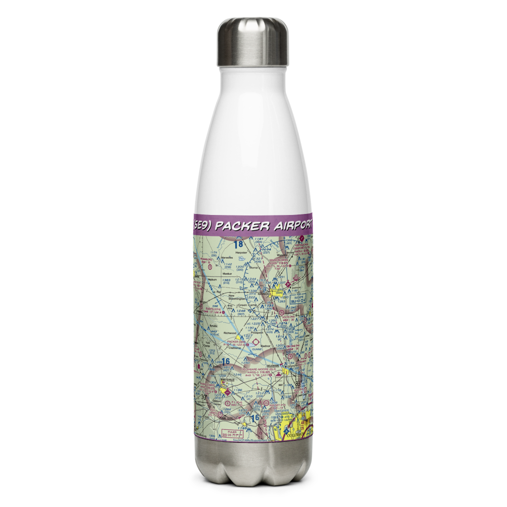 Packer Airport (5E9) VFR Sectional Water Bottle 