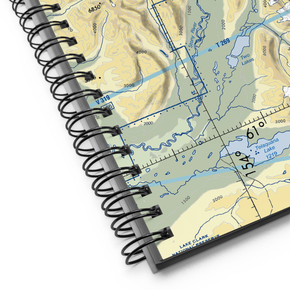 Stony Mountain Lodge Airport (AK53) VFR Sectional Notebook 