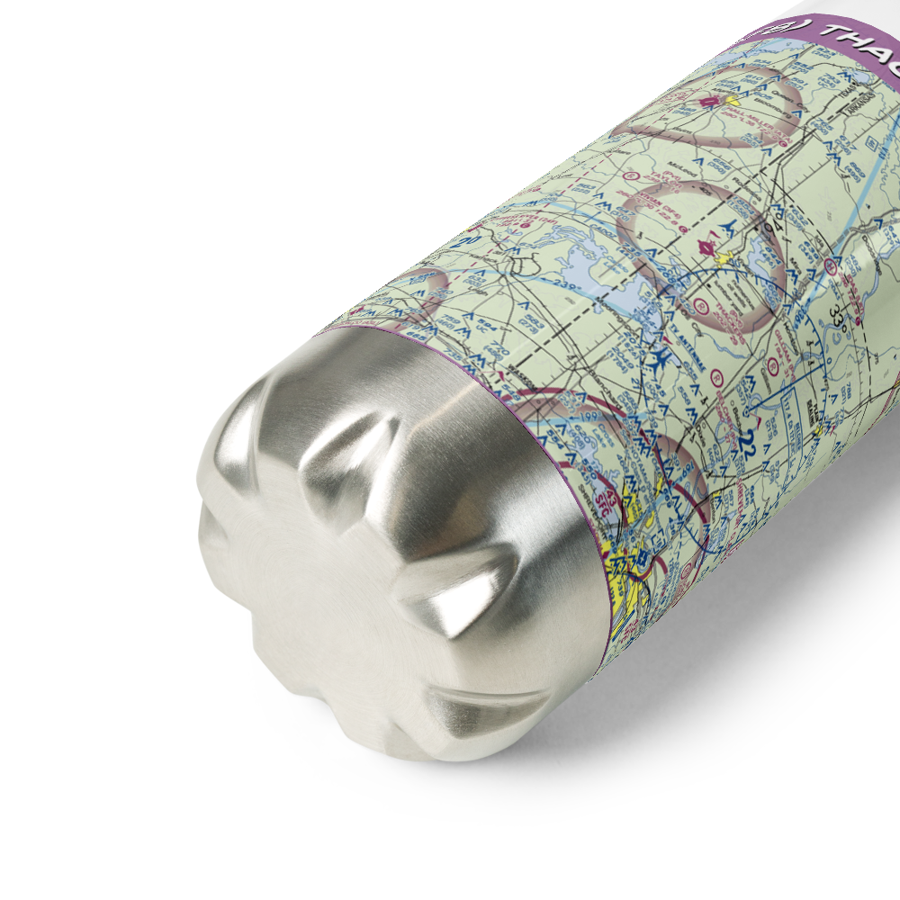 Thackers Airport (5F8) VFR Sectional Water Bottle 